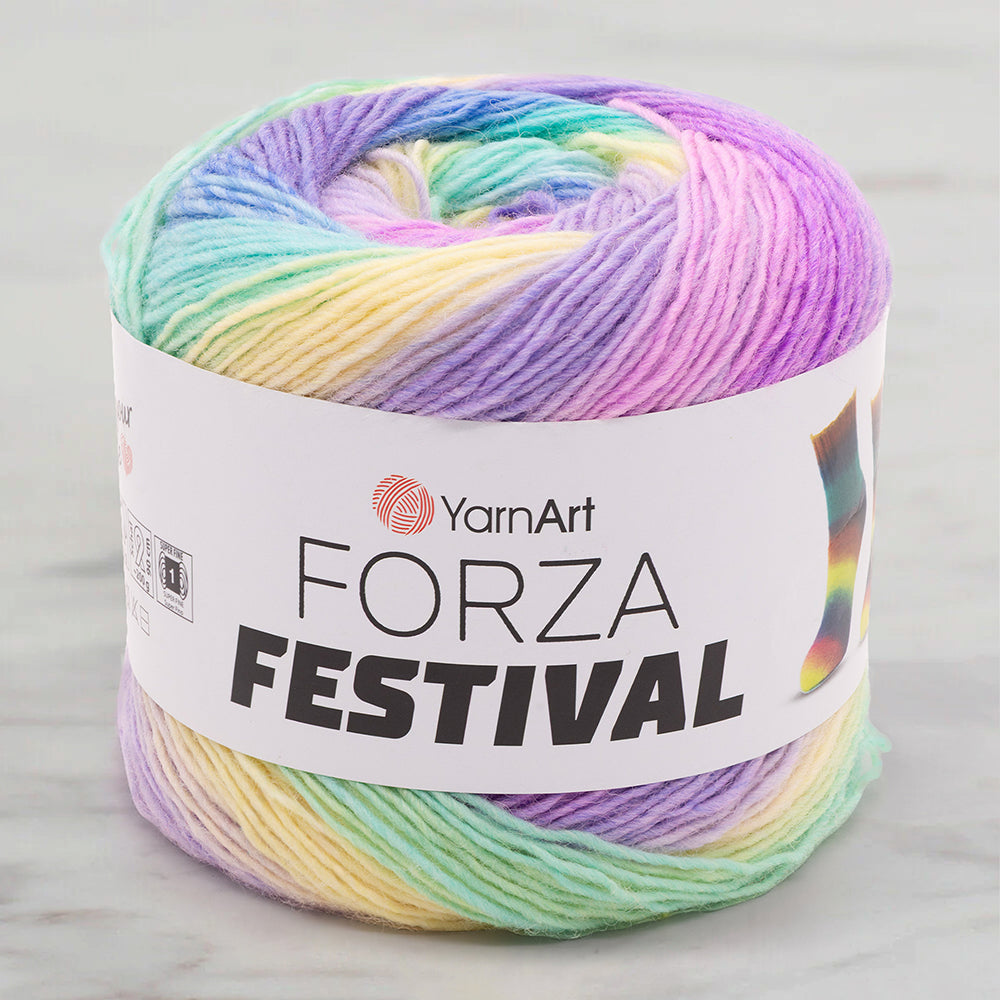 Yarnart Forza Festival Ebruli El Örgü İpi - 2916
